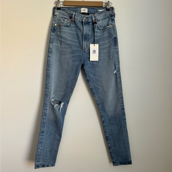 Citizens of Humanity Olivia High Rise Slim in Santorini - Picture 3 of 7